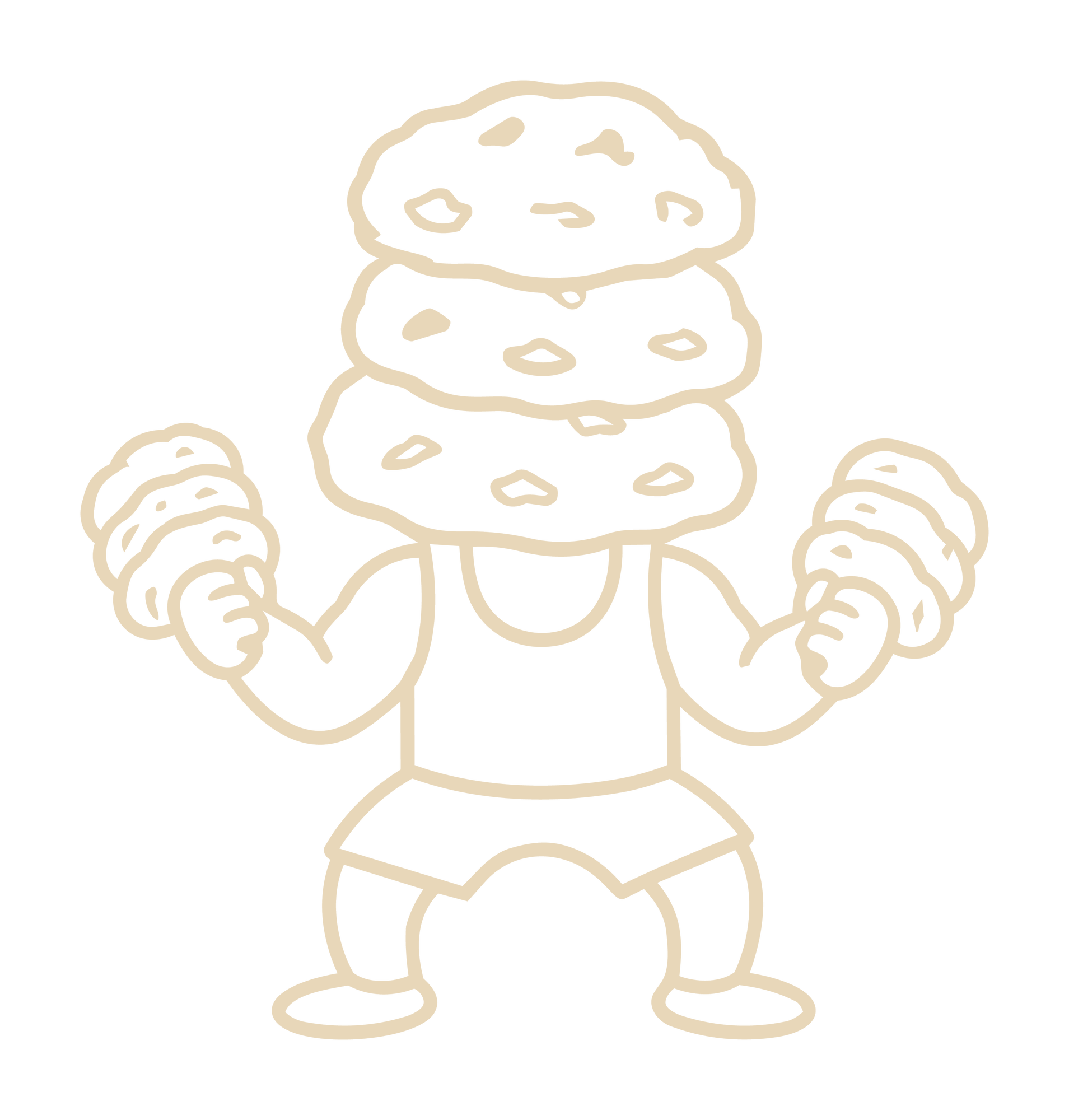 VARE strongman mascot